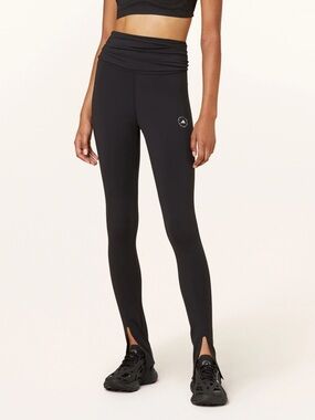 Black Roll Down Pants - Adidas x Stella McCartney